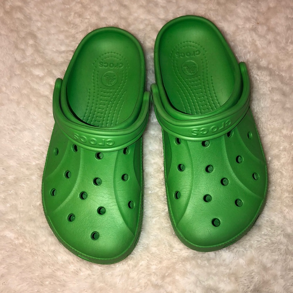 Green crocs